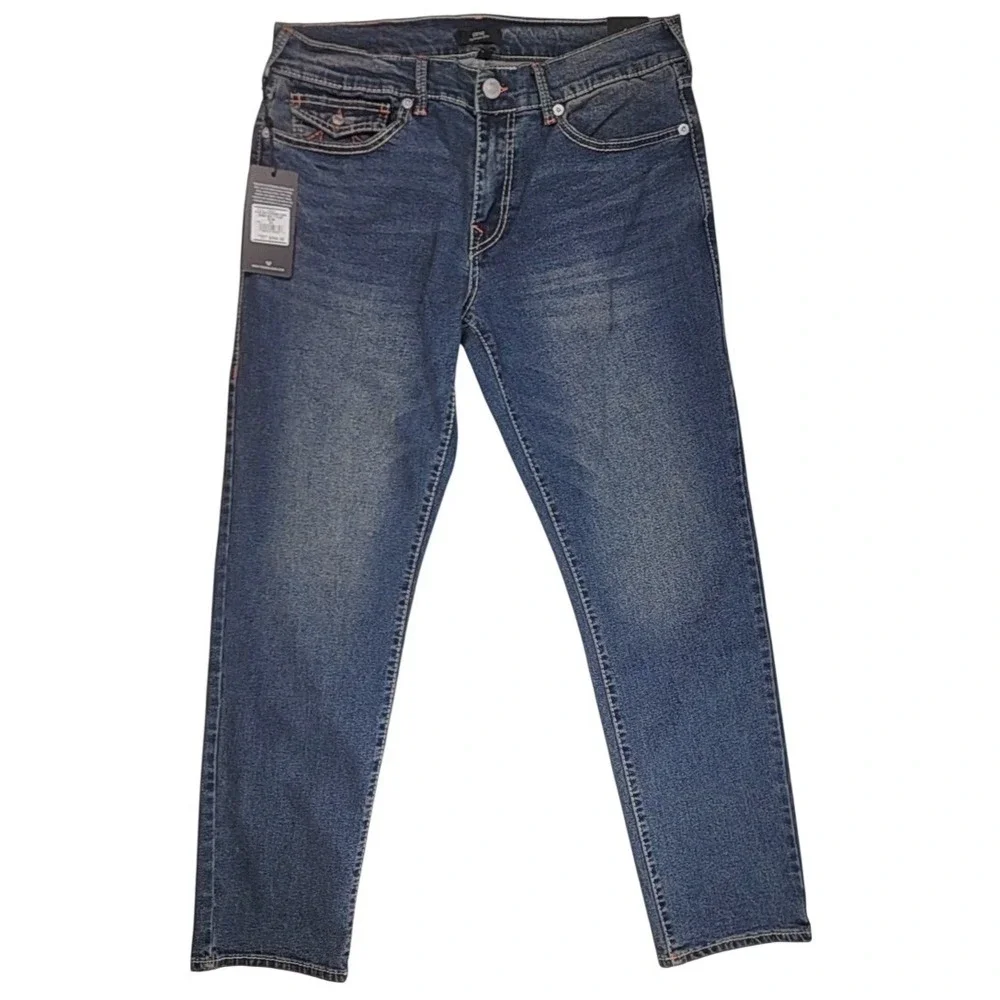 True Religion Geno‎ Men's Jeans Size 34X32 Y2K Streetwear Big Flap NWT
